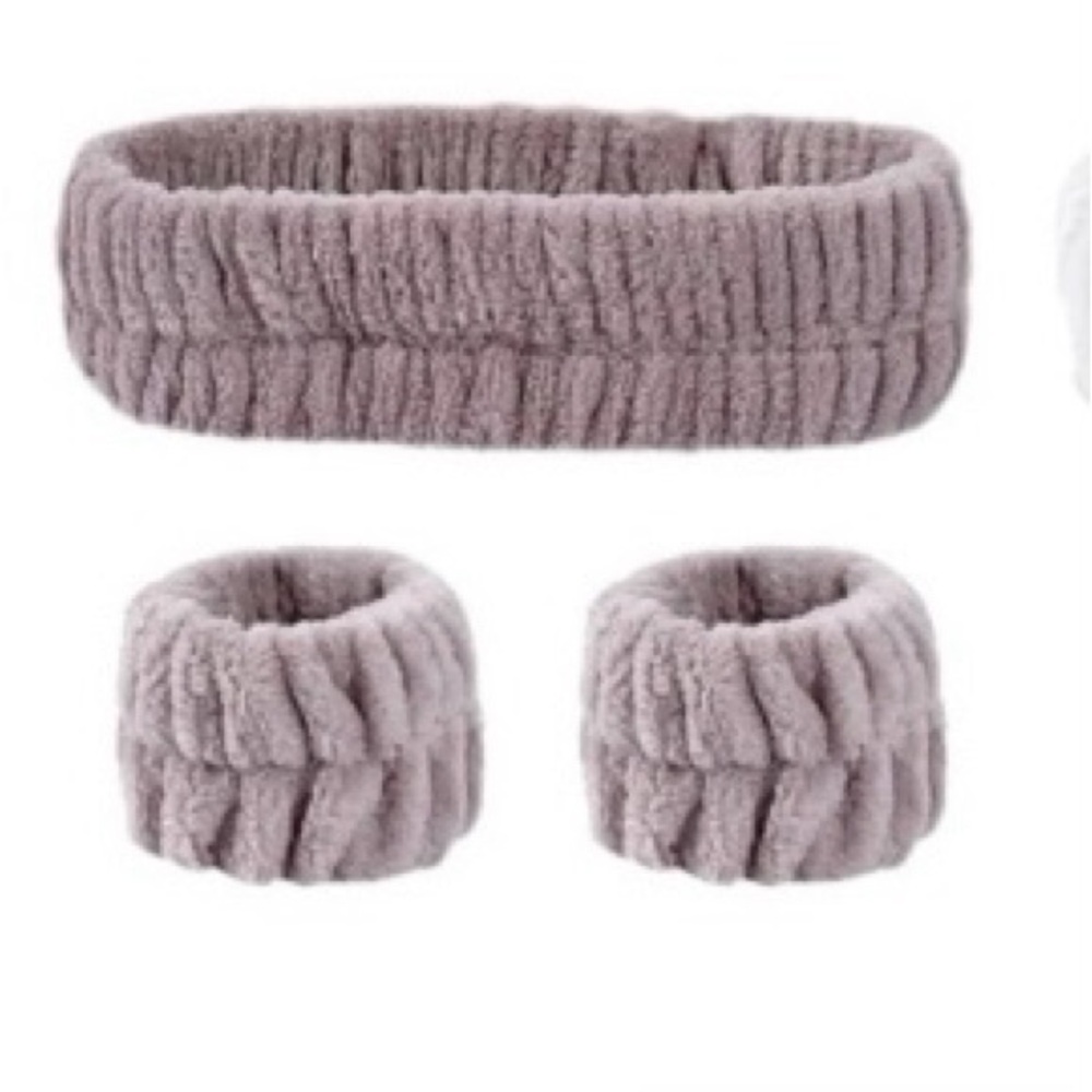 Spa Headband & Wristbands 3 Pc set - Tan NWT